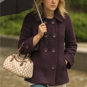 Neslay Paris Tweed Swing Coat